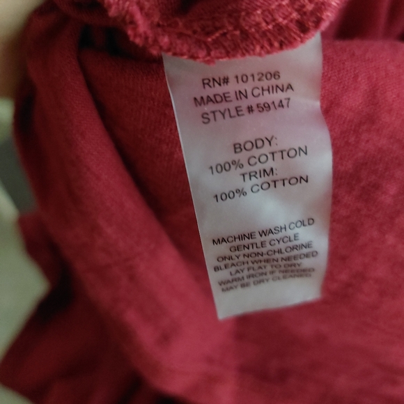 Soft Surroundings Plus Size 1X Shoulder Cut-Out Cotton Short Sleeve T-shirt Top - Picture 8 of 8